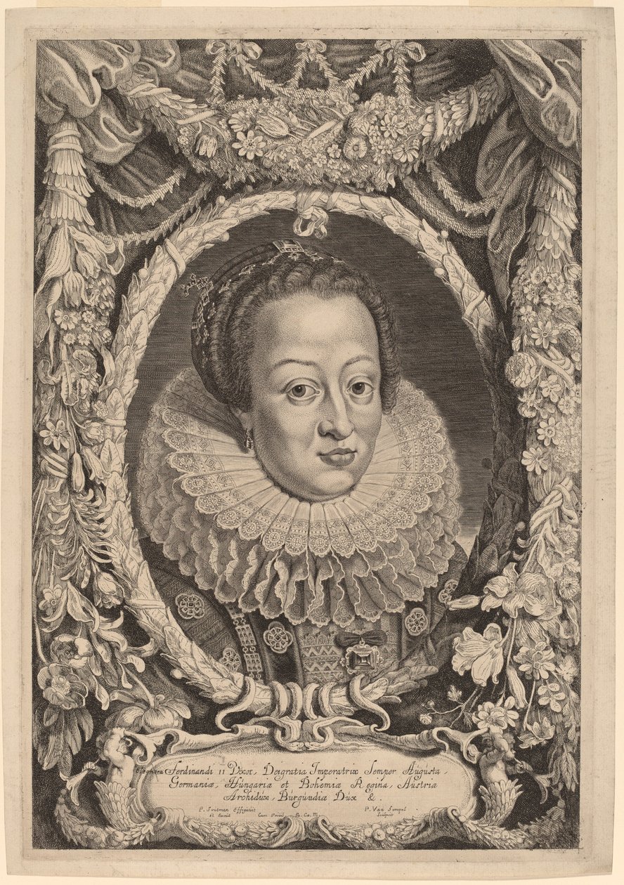 Eleanora, żona Ferdynanda II autorstwa Pieter van Sompel after Pieter Claesz Soutman