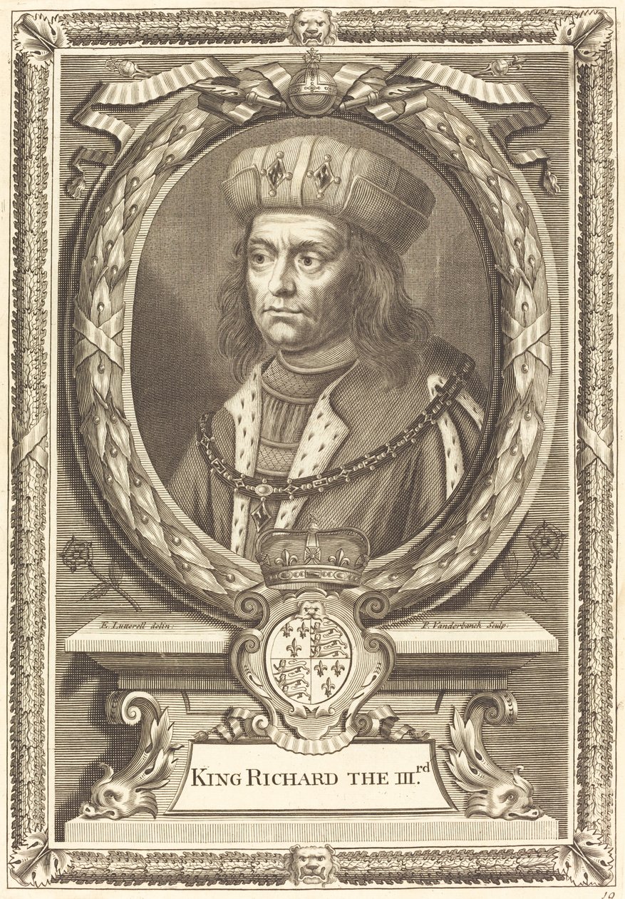 Król Ryszard III autorstwa Pieter van der Banck after Edward Lutterell