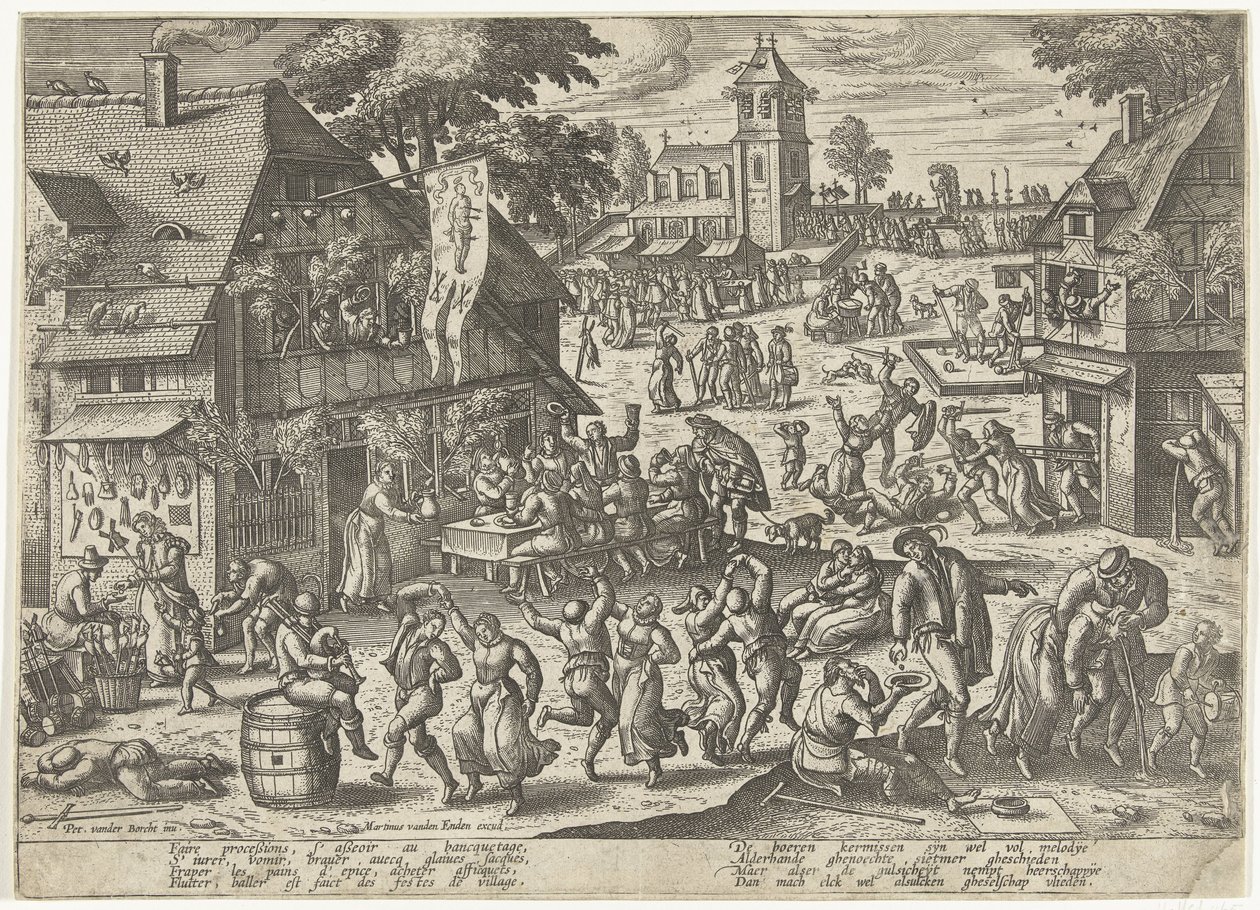 Święto Cechu św. Sebastiana autorstwa Pieter van der Borcht (I)