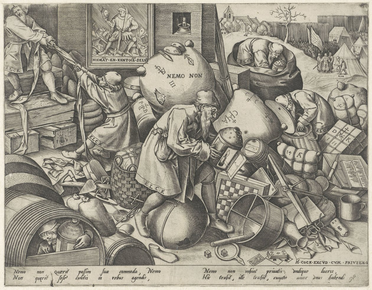 każdy Alegoria egoizmu Elck (tytuł na obiekcie) autorstwa Pieter van der Heyden