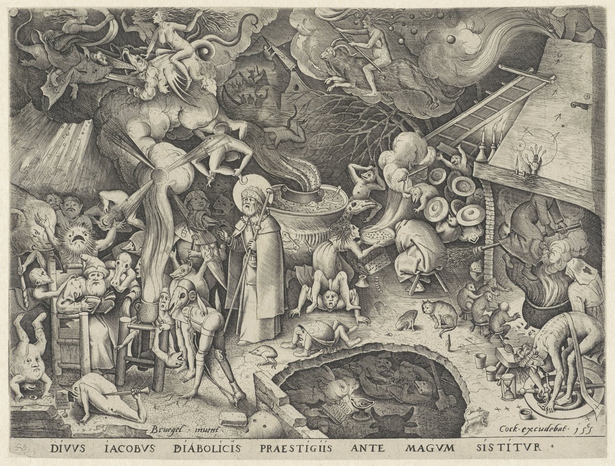 Jakub Większy spotyka maga Hermogenesa Tale of the Magician Hermogenes (tytuł serii) autorstwa Pieter van der Heyden