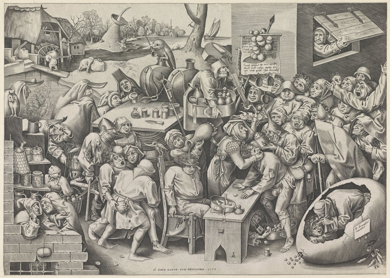 Kamieniarz lub wiedźma z Mallegem autorstwa Pieter van der Heyden