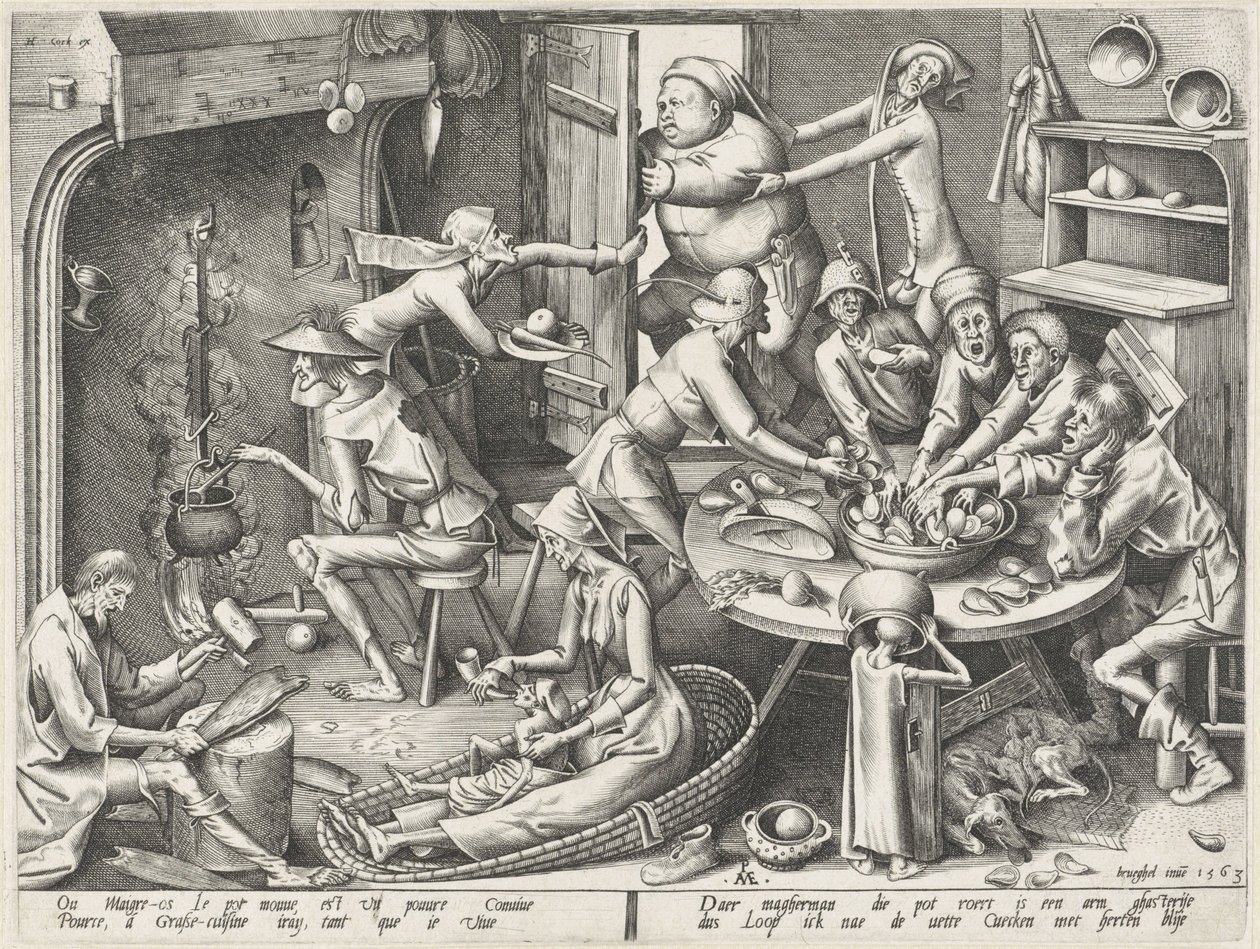 chuda kuchnia Kuchnia chuda i kuchnia tłusta (tytuł serii) autorstwa Pieter van der Heyden