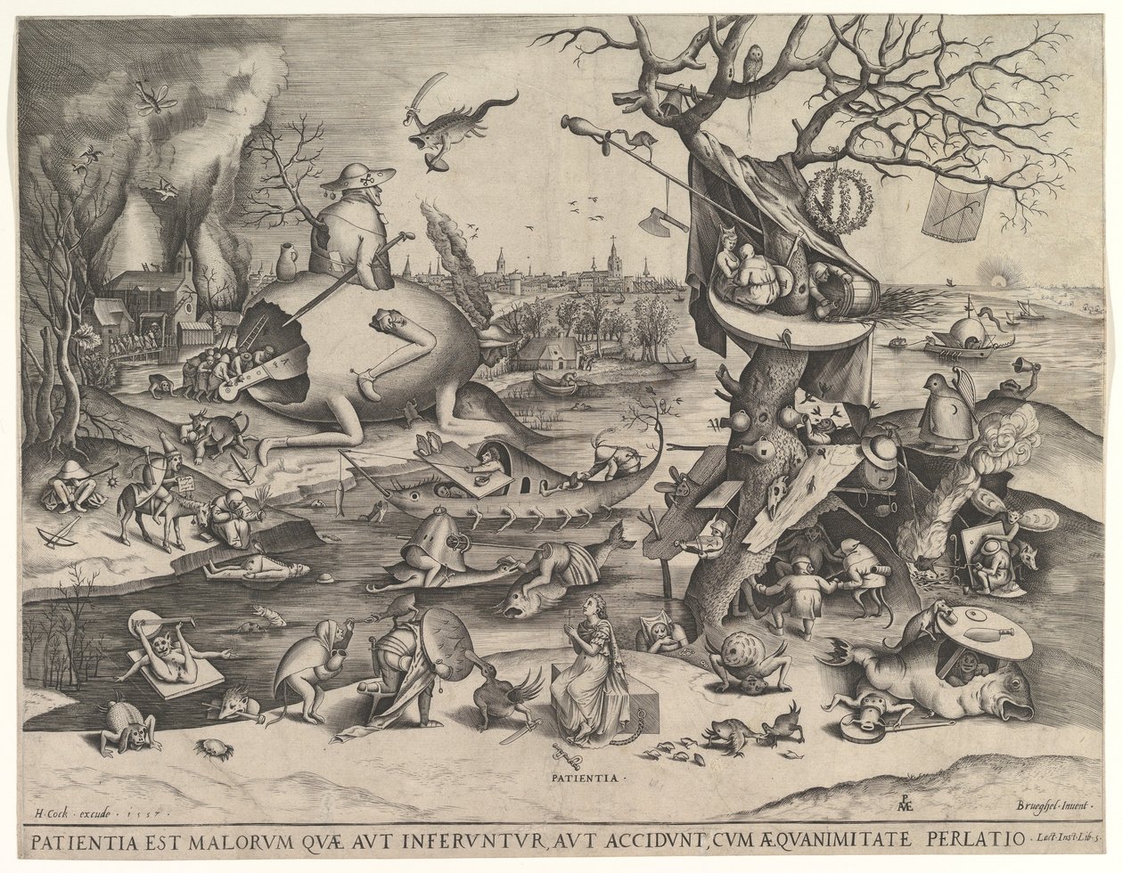 Cierpliwość Patientia, 1557. autorstwa Pieter van der Heyden