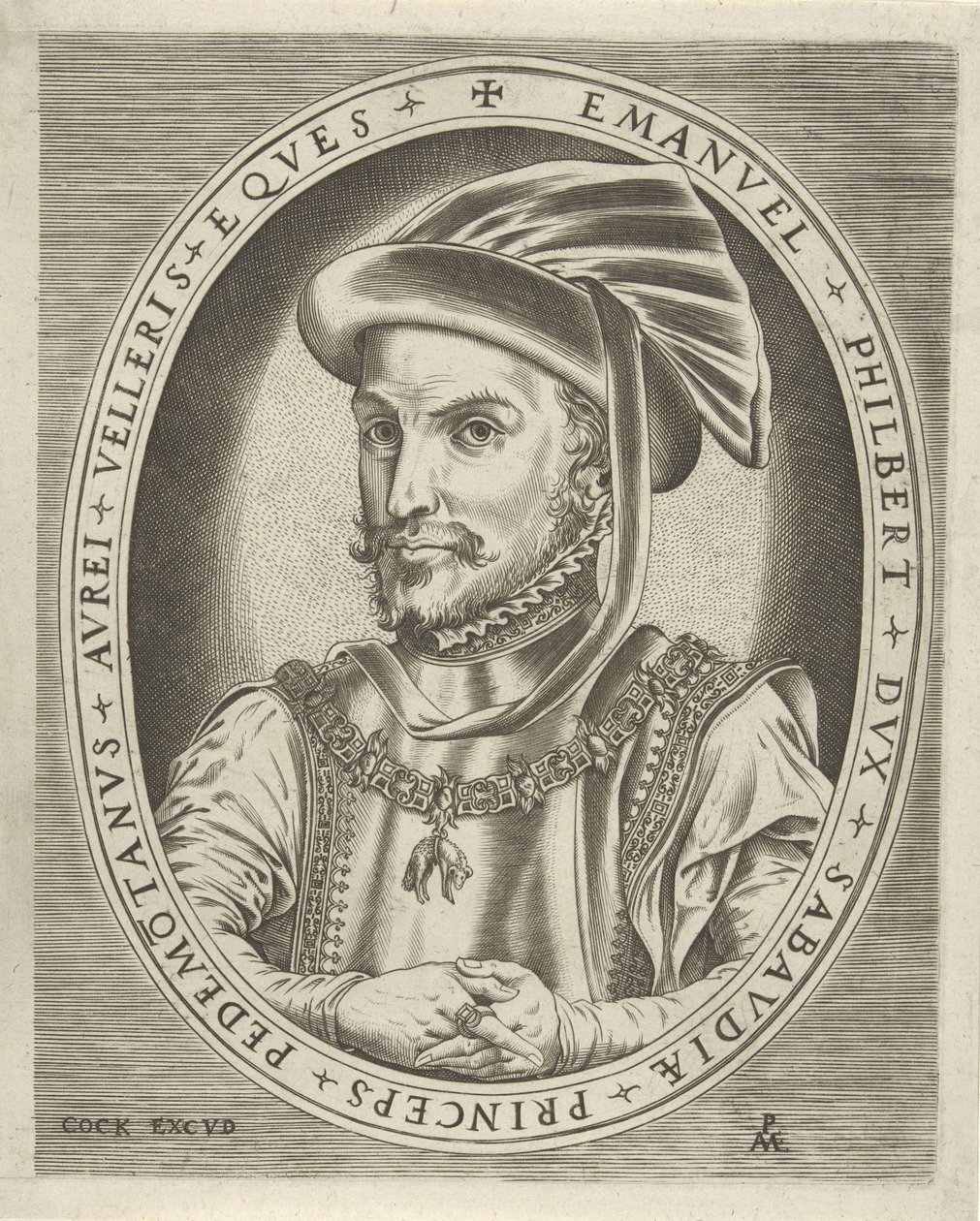 Portret Emanuela Philiberta, księcia Sabaudii Portrety władców (tytuł serii) autorstwa Pieter van der Heyden