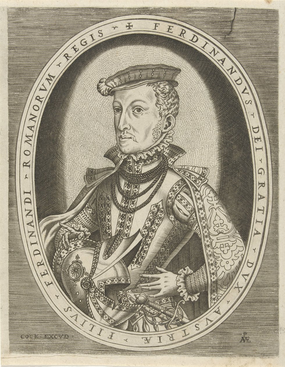Portret Ferdynanda II Tyrolskiego Portrety władców (tytuł serii) autorstwa Pieter van der Heyden