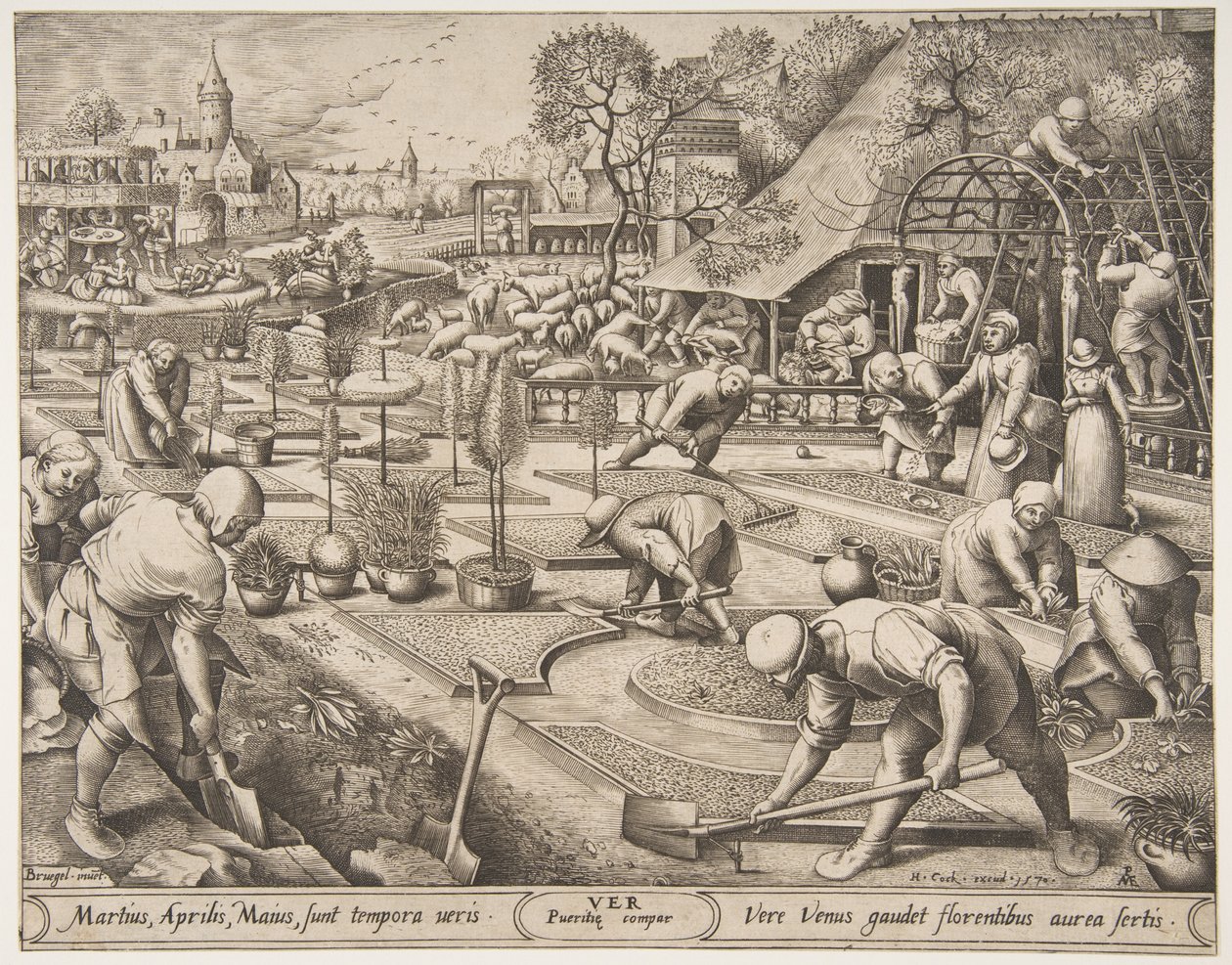 Wiosna Ver z Pory roku, 1570. autorstwa Pieter van der Heyden
