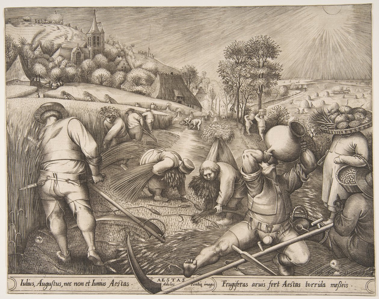 Letnie Aesty z cyklu Pory roku, 1570. autorstwa Pieter van der Heyden