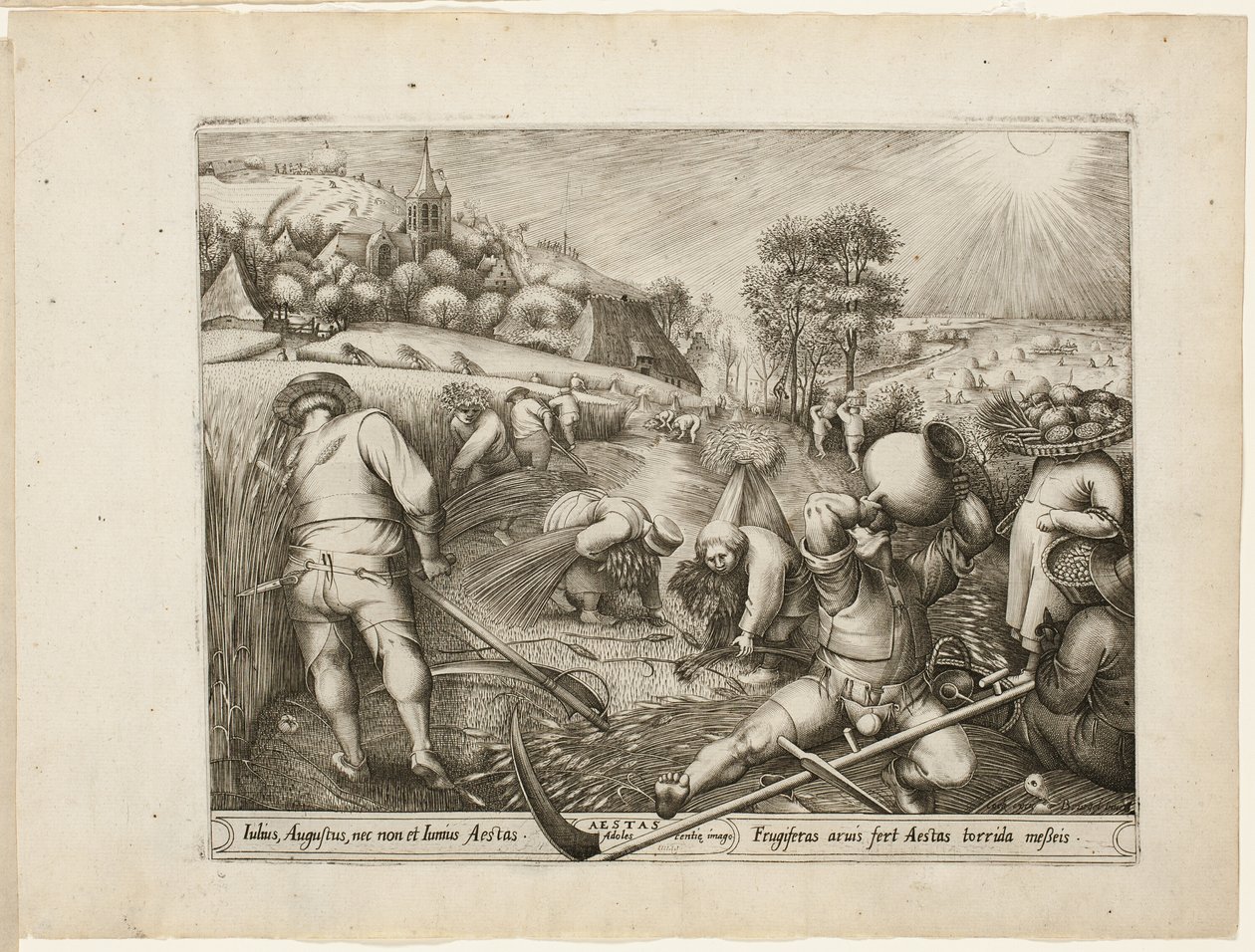 Lato, z Czterech pór roku autorstwa Pieter van der Heyden