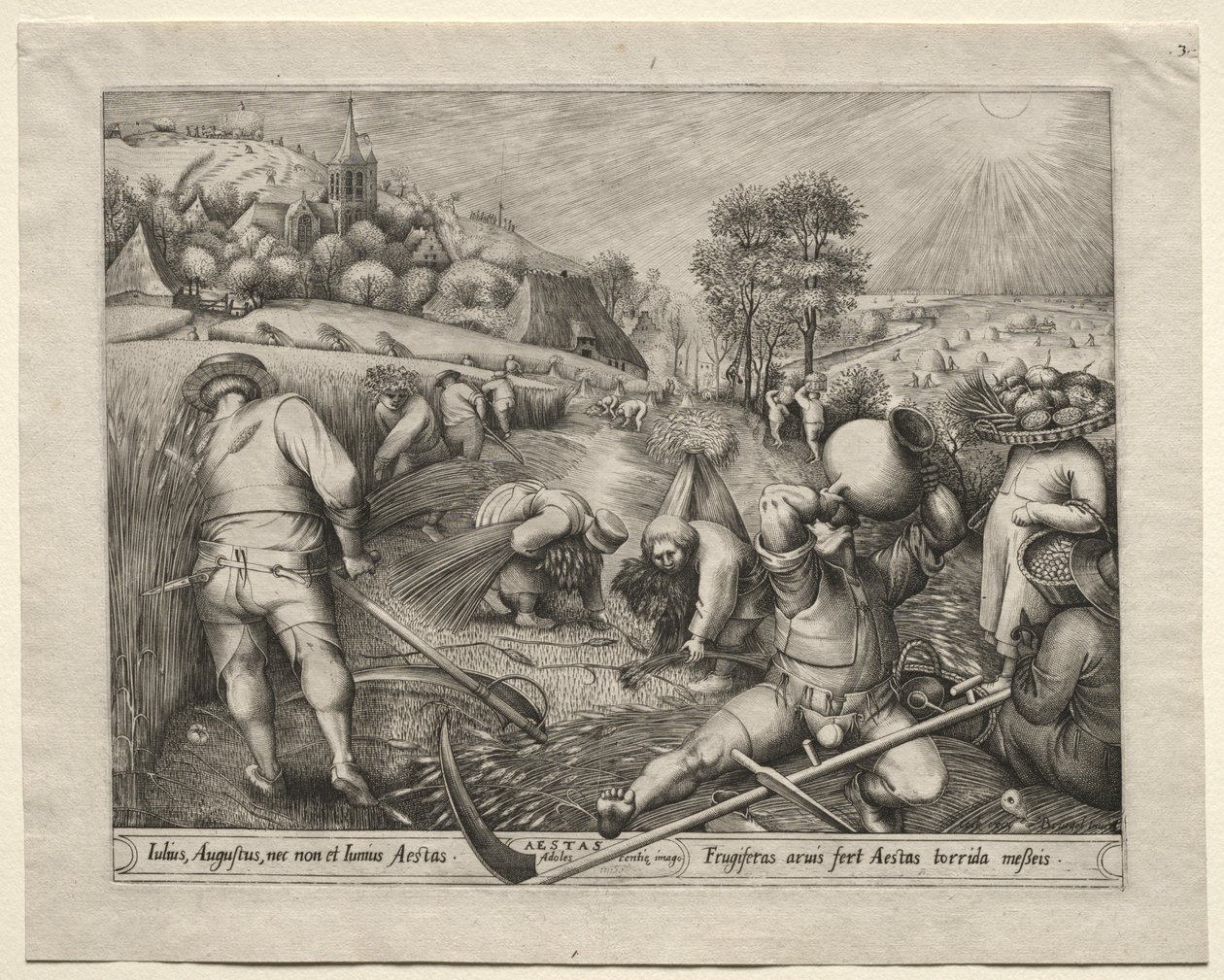 Cztery pory roku: lato, 1570. autorstwa Pieter van der Heyden