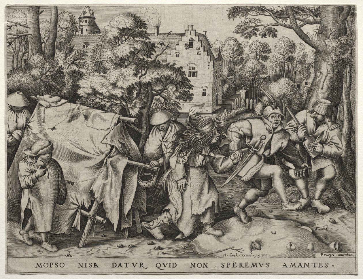 Ślub Mopsusa i Nysy, 1570. autorstwa Pieter van der Heyden