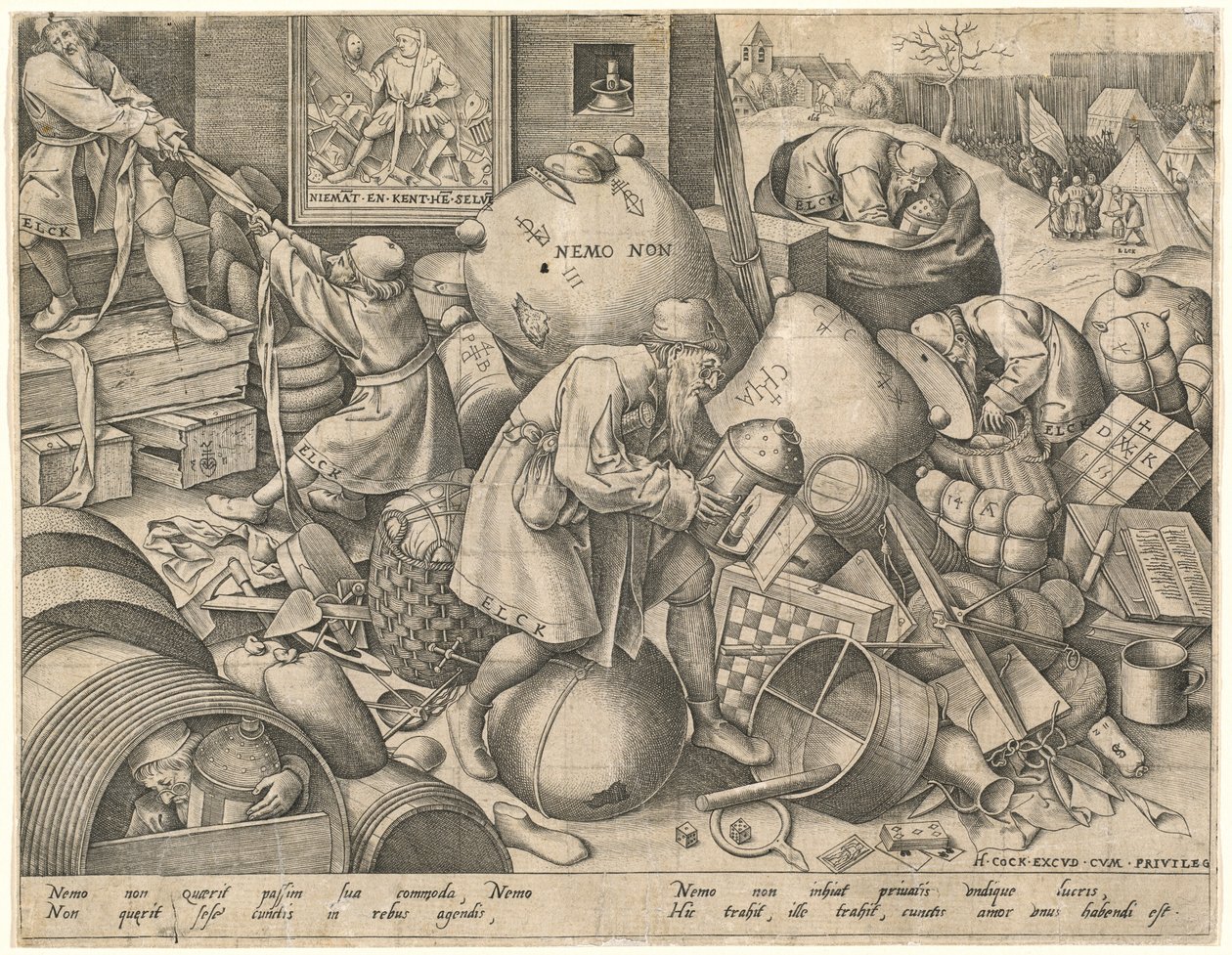 Każdy autorstwa Pieter van der Heyden after Pieter Bruegel the Elder