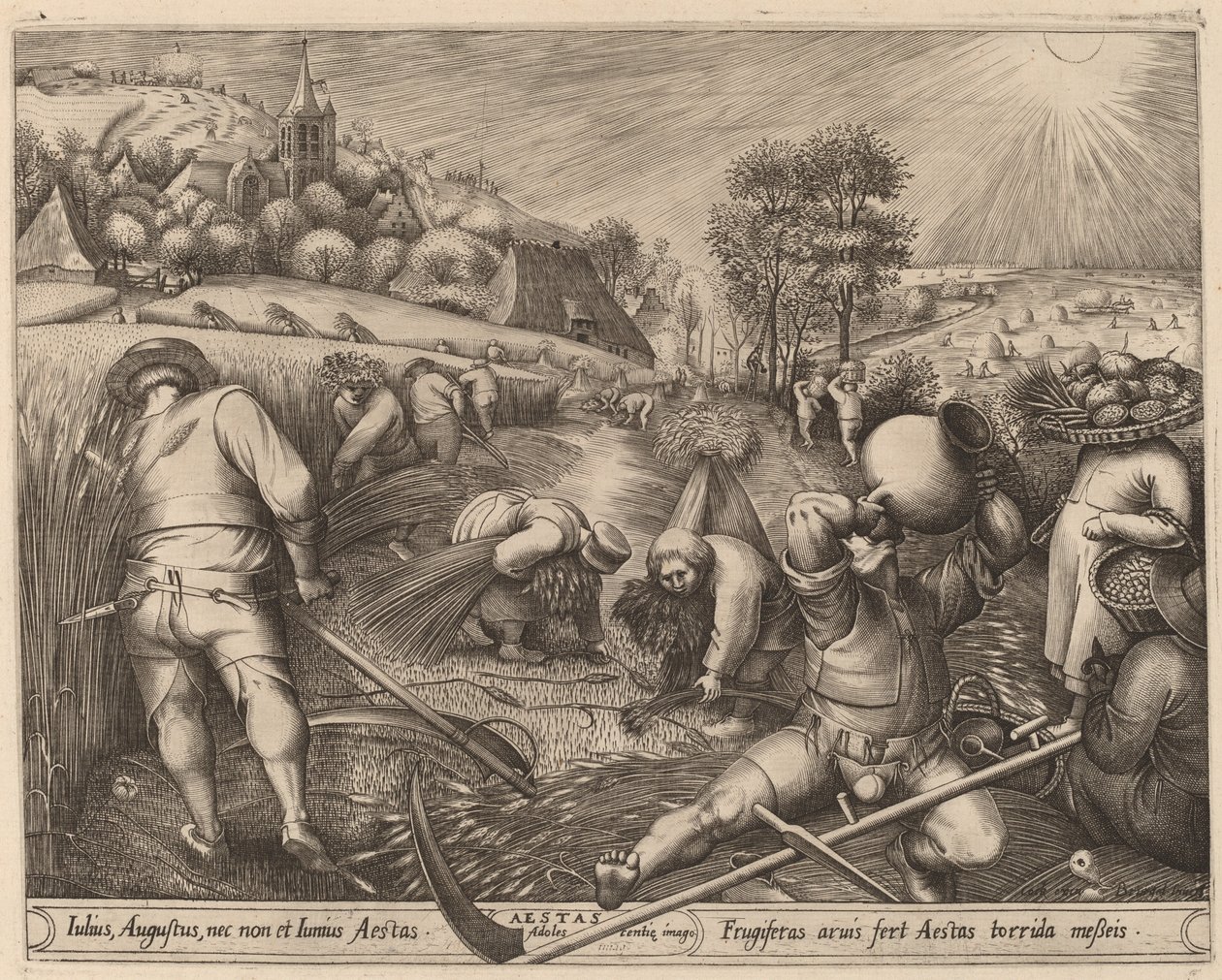 Lato autorstwa Pieter van der Heyden after Pieter Bruegel the Elder