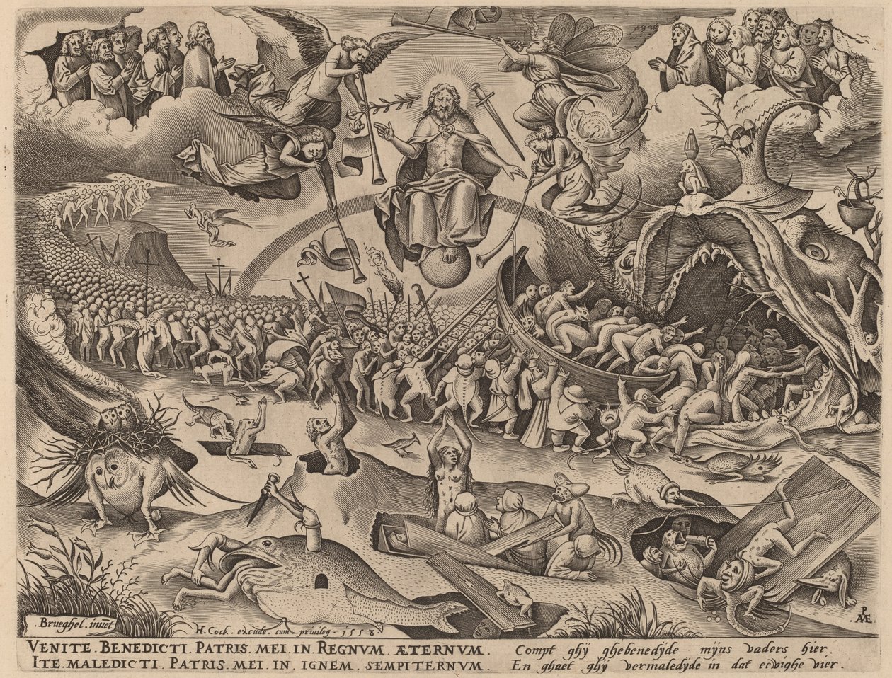 Sąd Ostateczny autorstwa Pieter van der Heyden after Pieter Bruegel the Elder