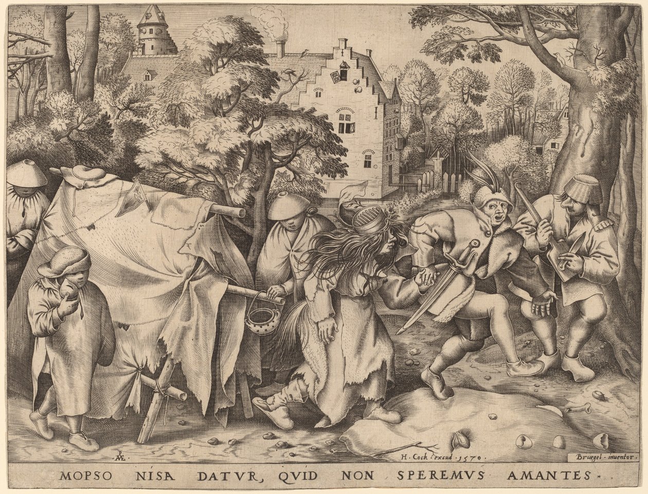 Ślub Mopsusa i Nysy autorstwa Pieter van der Heyden after Pieter Bruegel the Elder