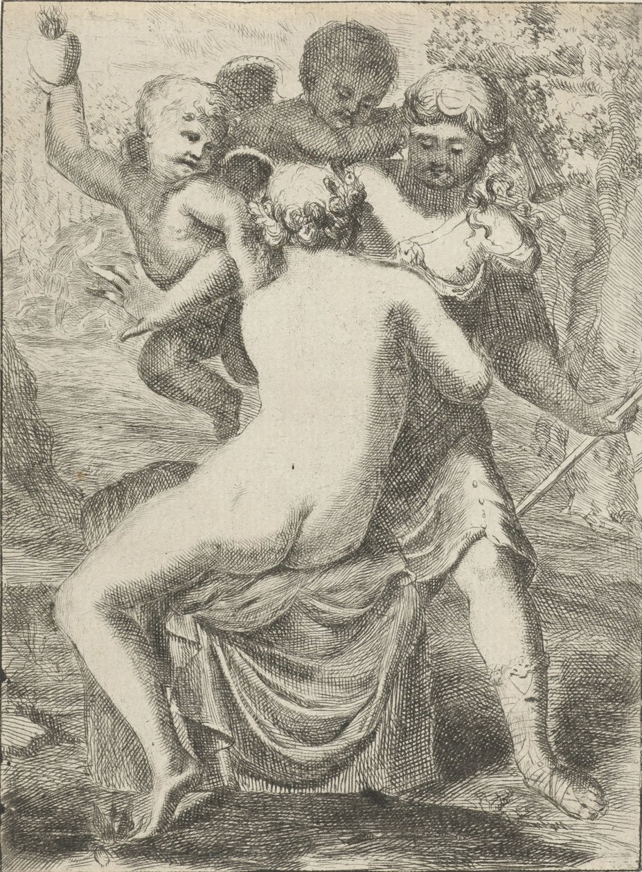 Jowisz uwodzi Callisto autorstwa Pieter van der Plas (II)