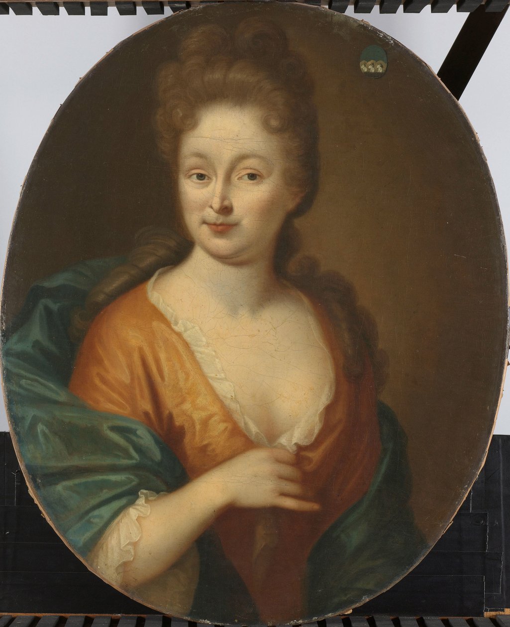 Portret kobiety, prawdopodobnie Elisabeth Hollaer, żony Theodorusa Rijswijk autorstwa Pieter van der Werff (attributed to)