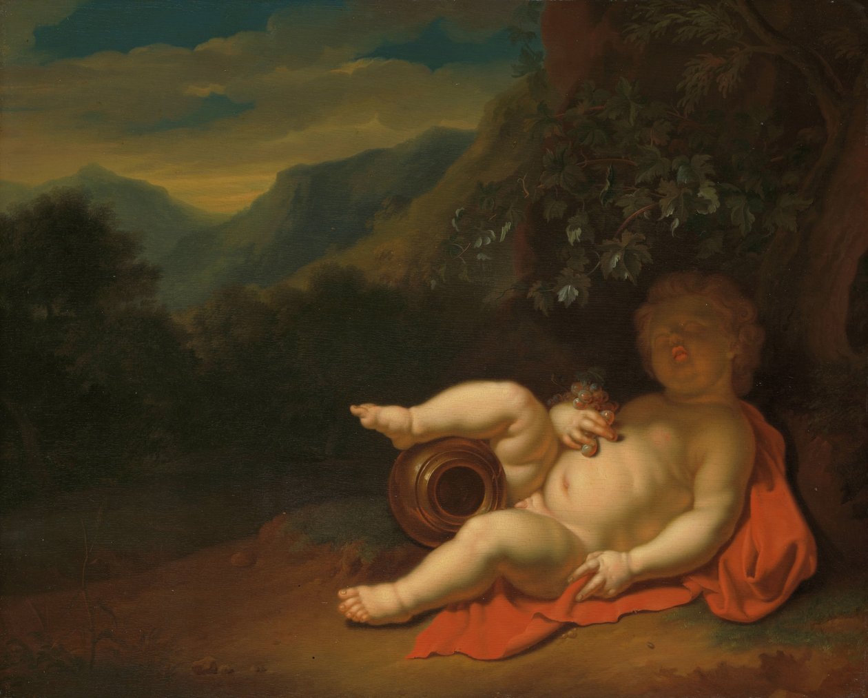 Niemowlę Bachus autorstwa Pieter van der Werff