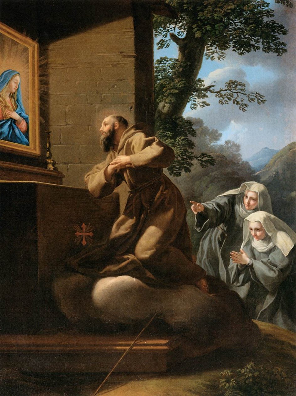 Św. Franciszek z Paoli w ekstazie autorstwa Pietro Bianchi