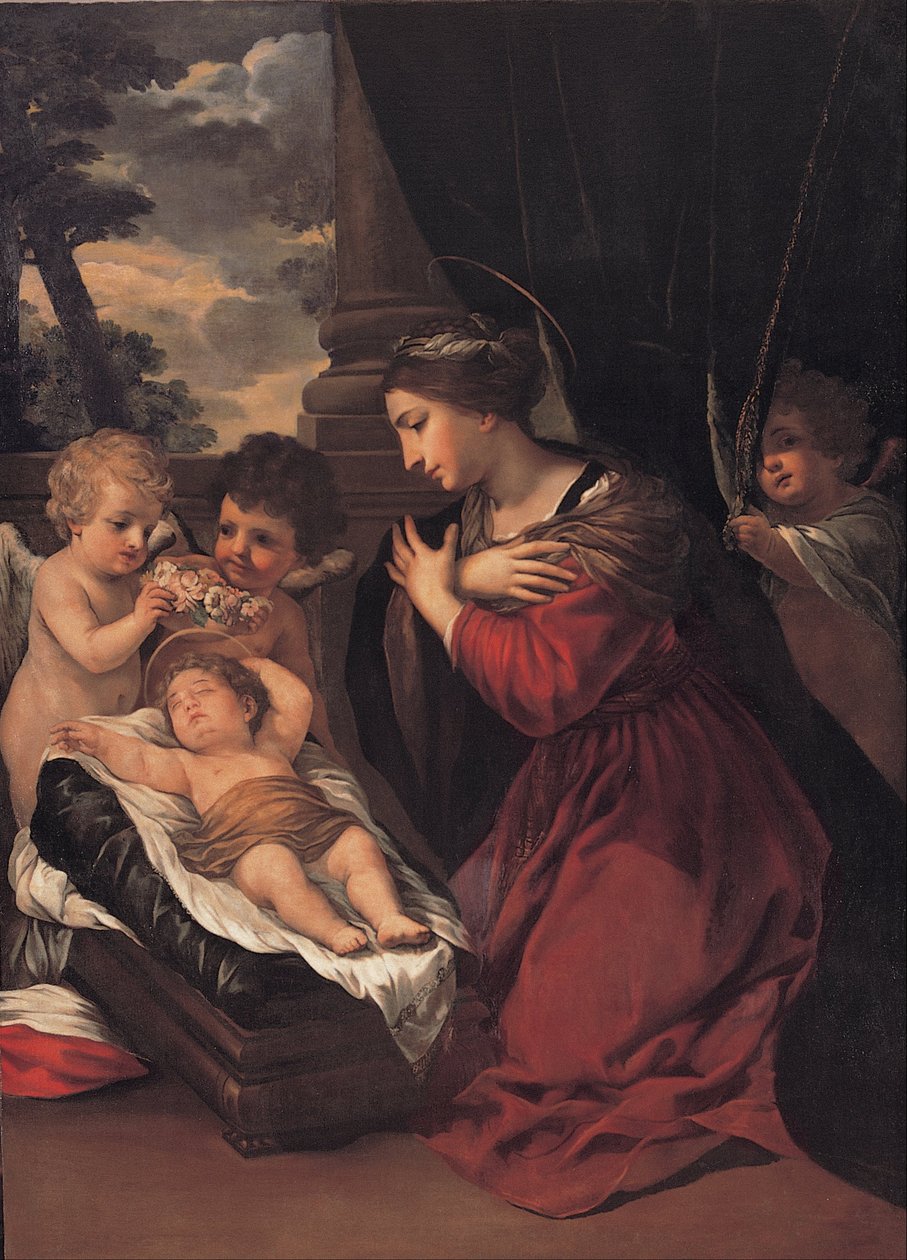 Madonna z Dzieciątkiem i aniołami autorstwa Pietro da Cortona