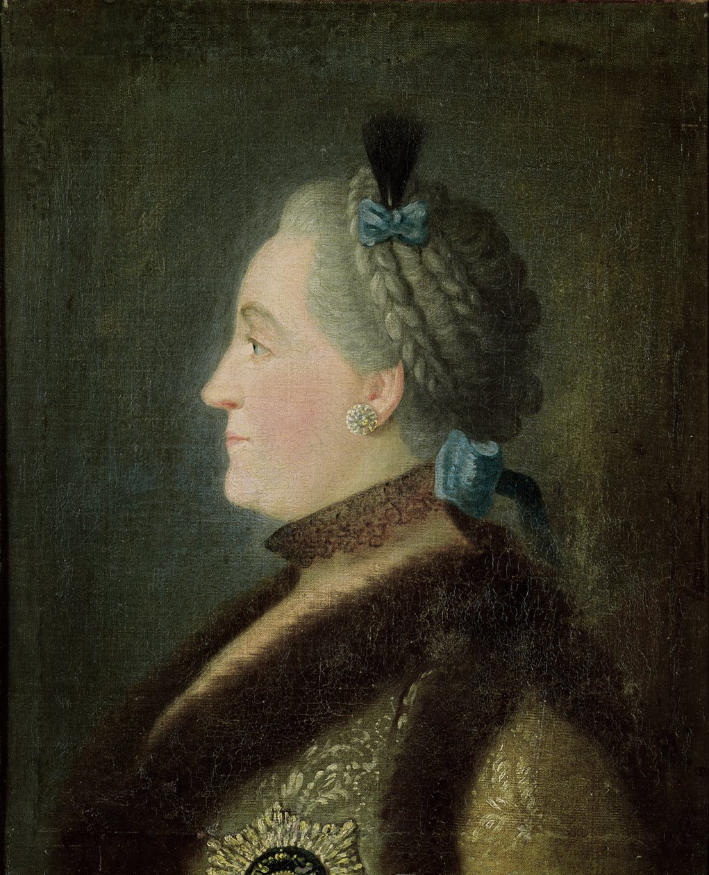 Portret Katarzyny II (1729-1796) z Rosji, według obrazu Dymitra Gregoriewicza Lewickiego (1735-1822) autorstwa Pietro Antonio Rotari