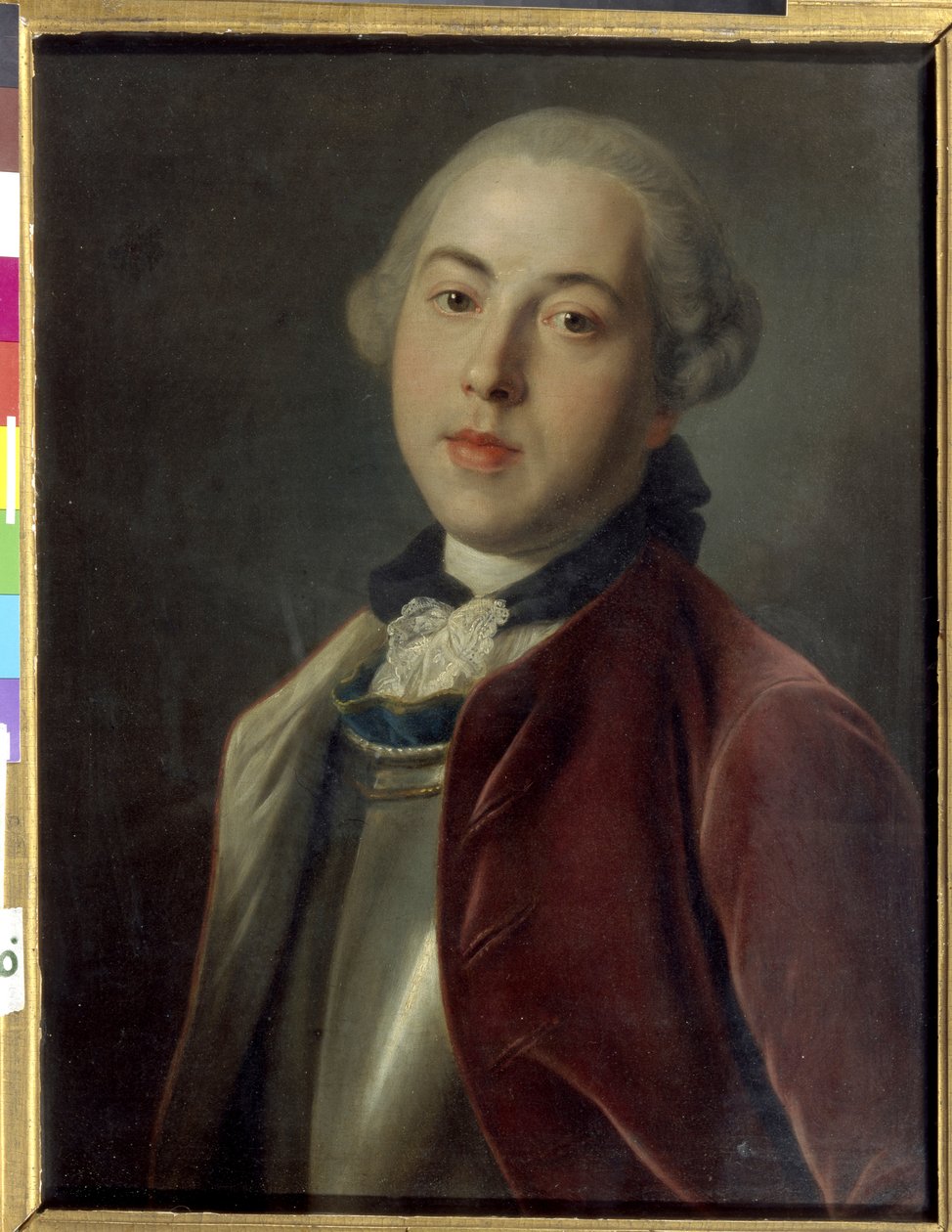 Portret hrabiego Aleksandra Michajłowicza Galitzine autorstwa Pietro Antonio Rotari