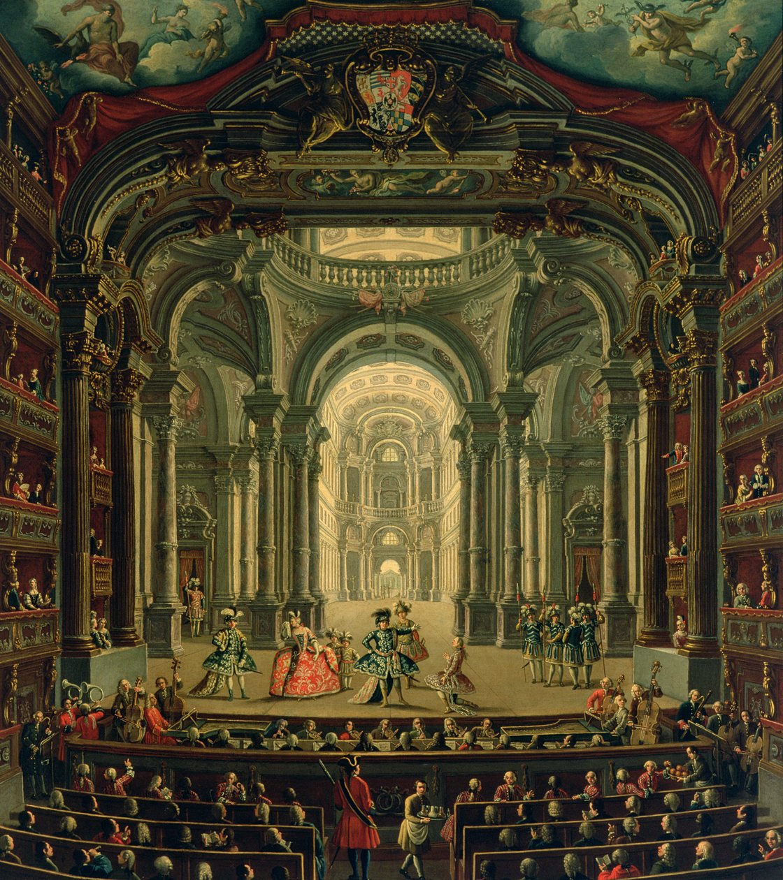Teatro Reale w Turynie autorstwa Pietro Domenico Oliviero