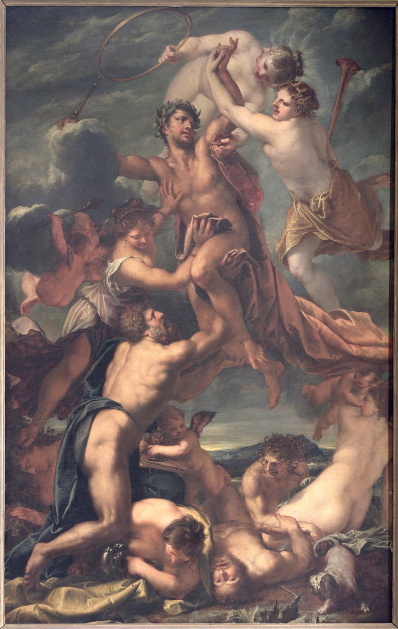 Apoteoza cesarza austriackiego Leopolda I (1640-1705), 1658-59 autorstwa Pietro Liberi