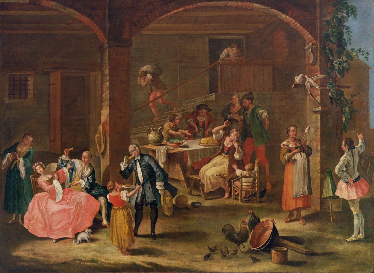 Obiad na wsi autorstwa Pietro Longhi