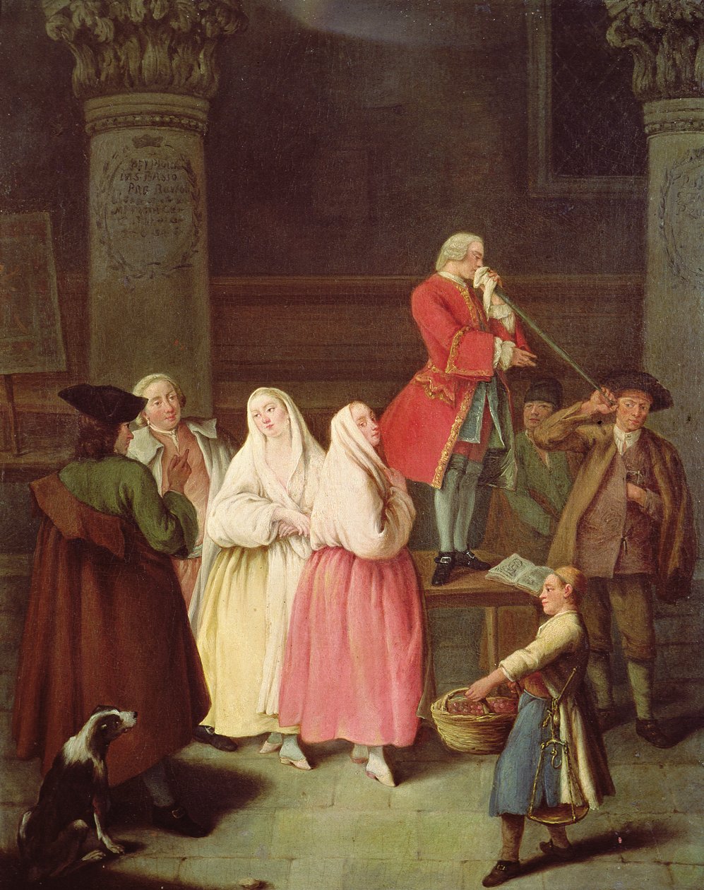 Wróżbita, 1752 autorstwa Pietro Longhi