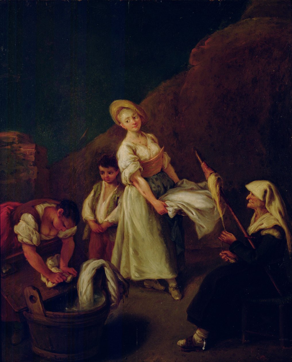 Kobiety piorą i wirują autorstwa Pietro Longhi