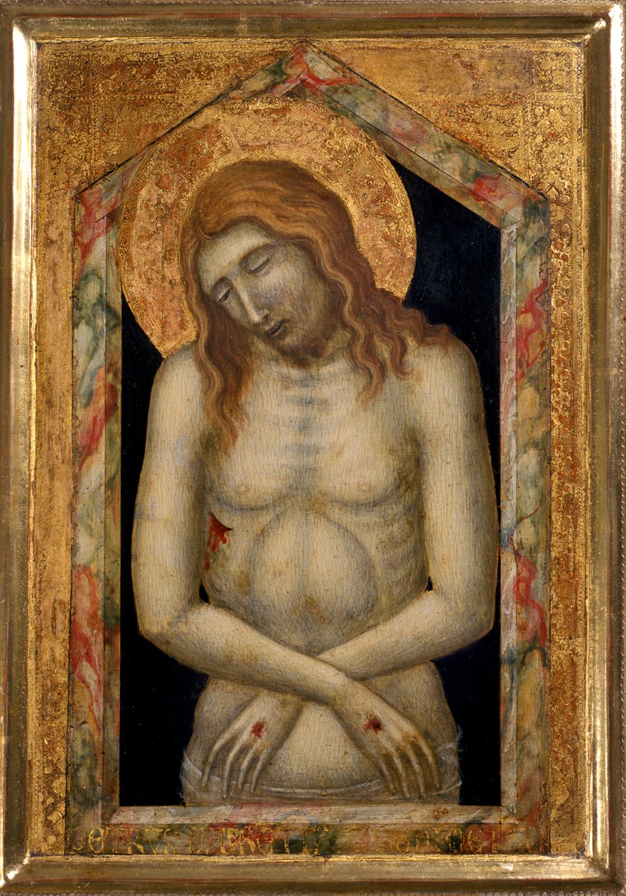 Cierpienie Chrystusa, ok. 1330 (tempera na drewnie) autorstwa Pietro Lorenzetti