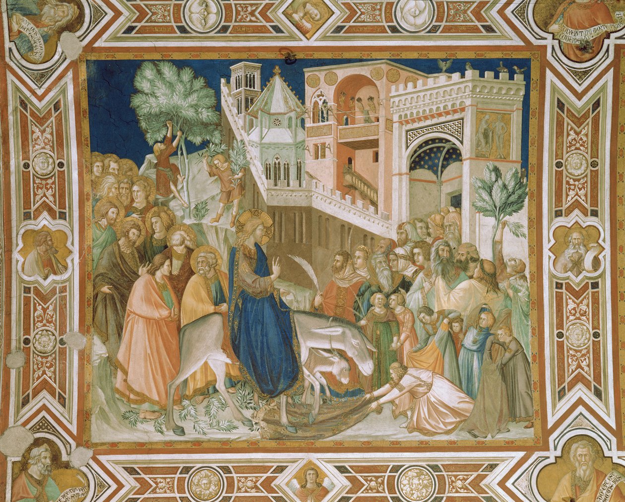 Wejście Chrystusa do Jerozolimy, 1320 autorstwa Pietro Lorenzetti