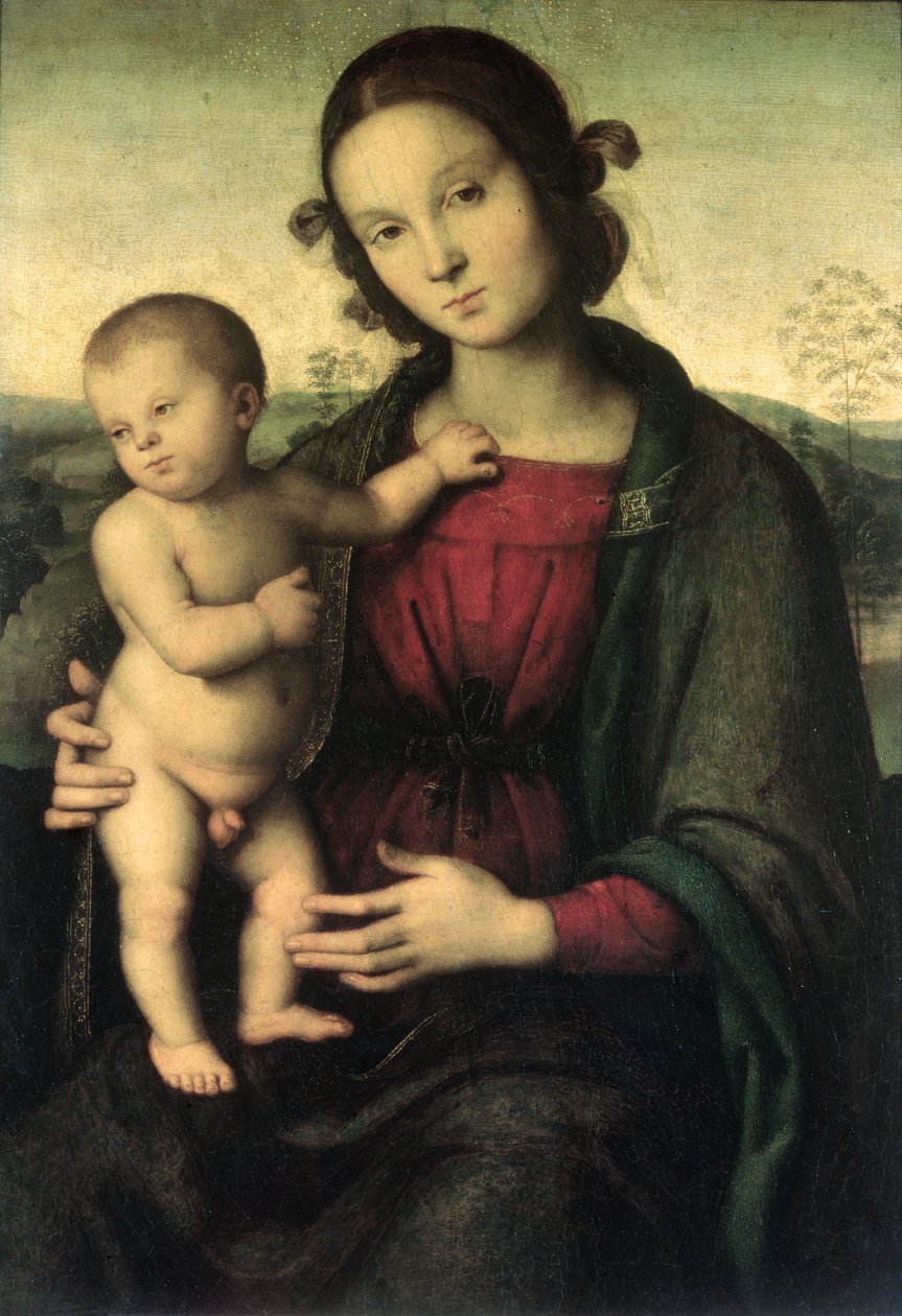 Madonna z Dzieciątkiem, c.1495 autorstwa Pietro Perugino