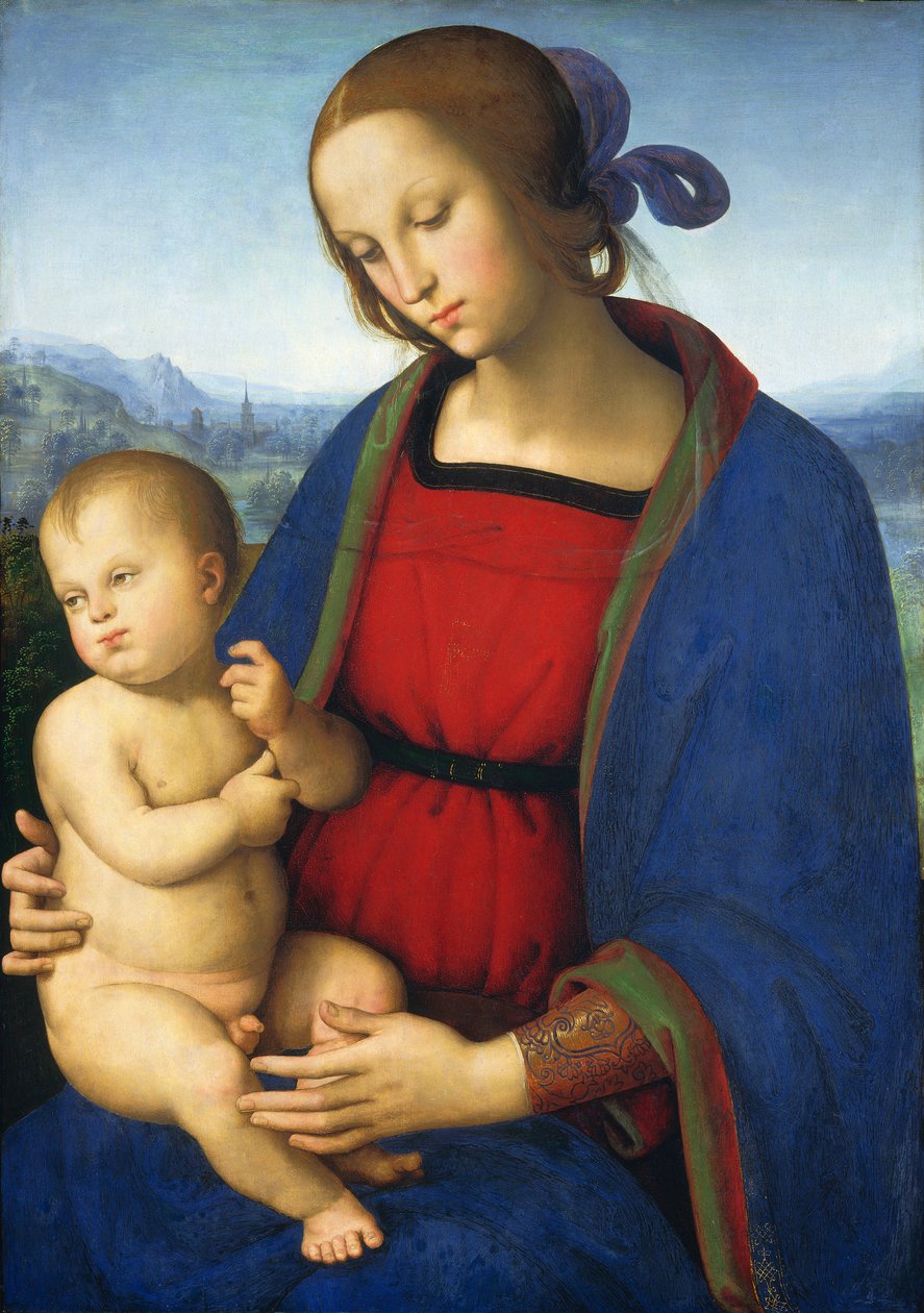 Madonna z Dzieciątkiem, ok. 1500 r. autorstwa Pietro Perugino