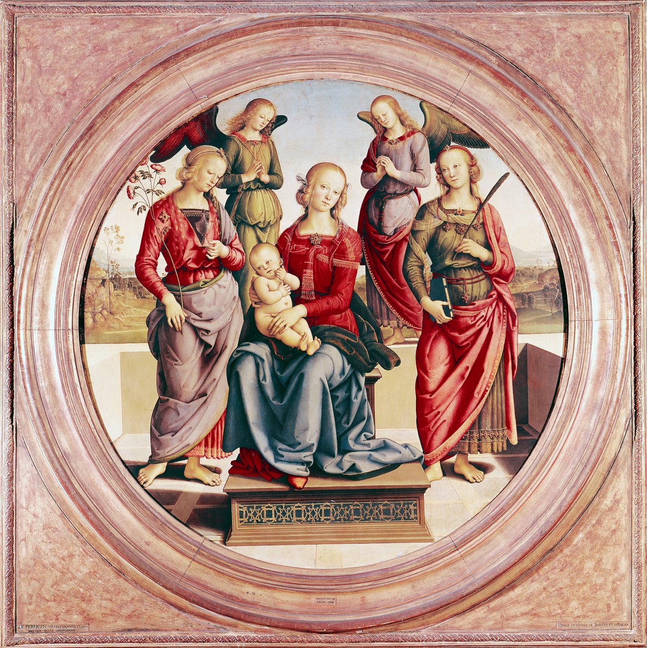 Madonna z Dzieciątkiem ze św. Różą i Katarzyną Aleksandryjską autorstwa Pietro Perugino