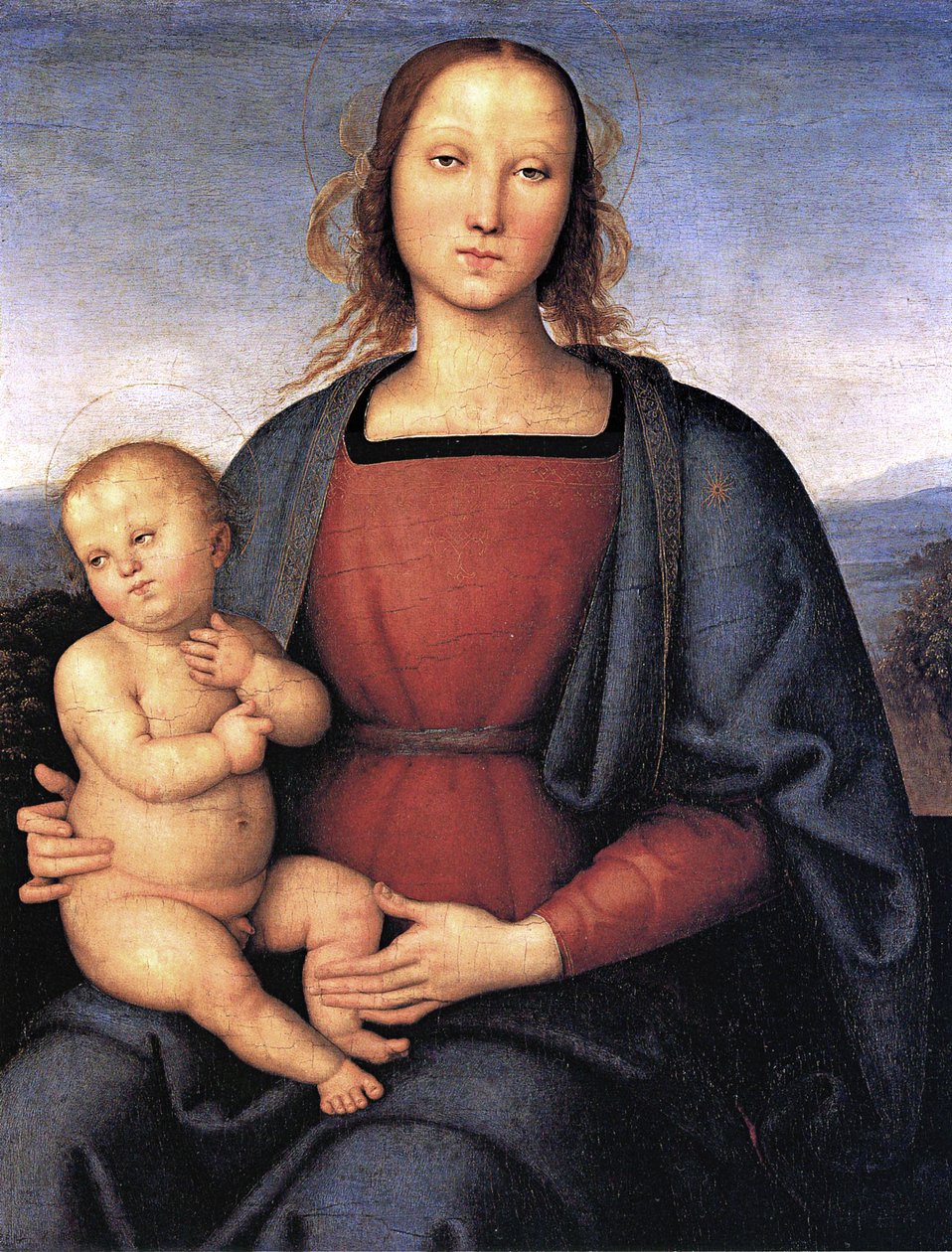 Madonna z Dzieciątkiem. autorstwa Pietro Perugino