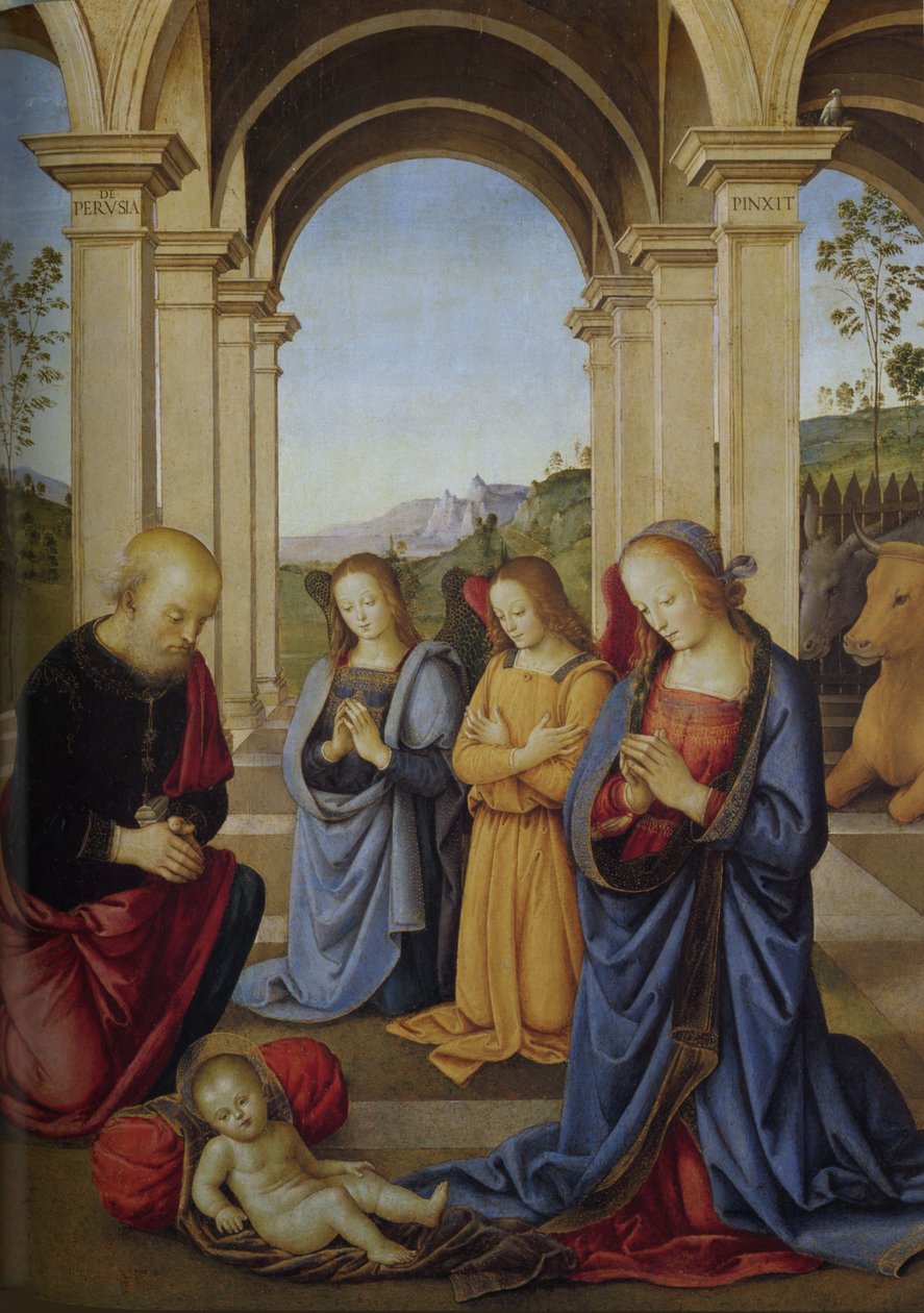 Albański poliptyk Torlonia. autorstwa Pietro Perugino