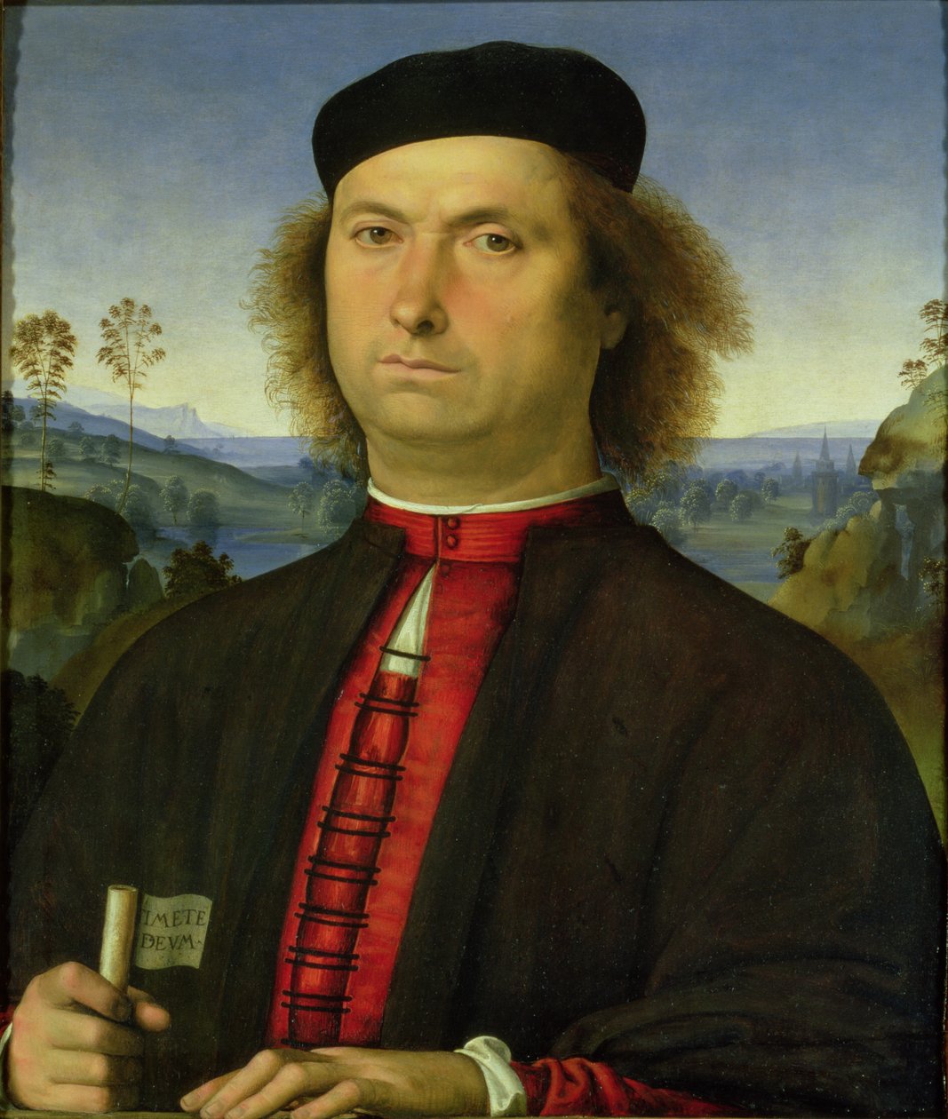 Portret Francesco delle Opere, 1494 autorstwa Pietro Perugino