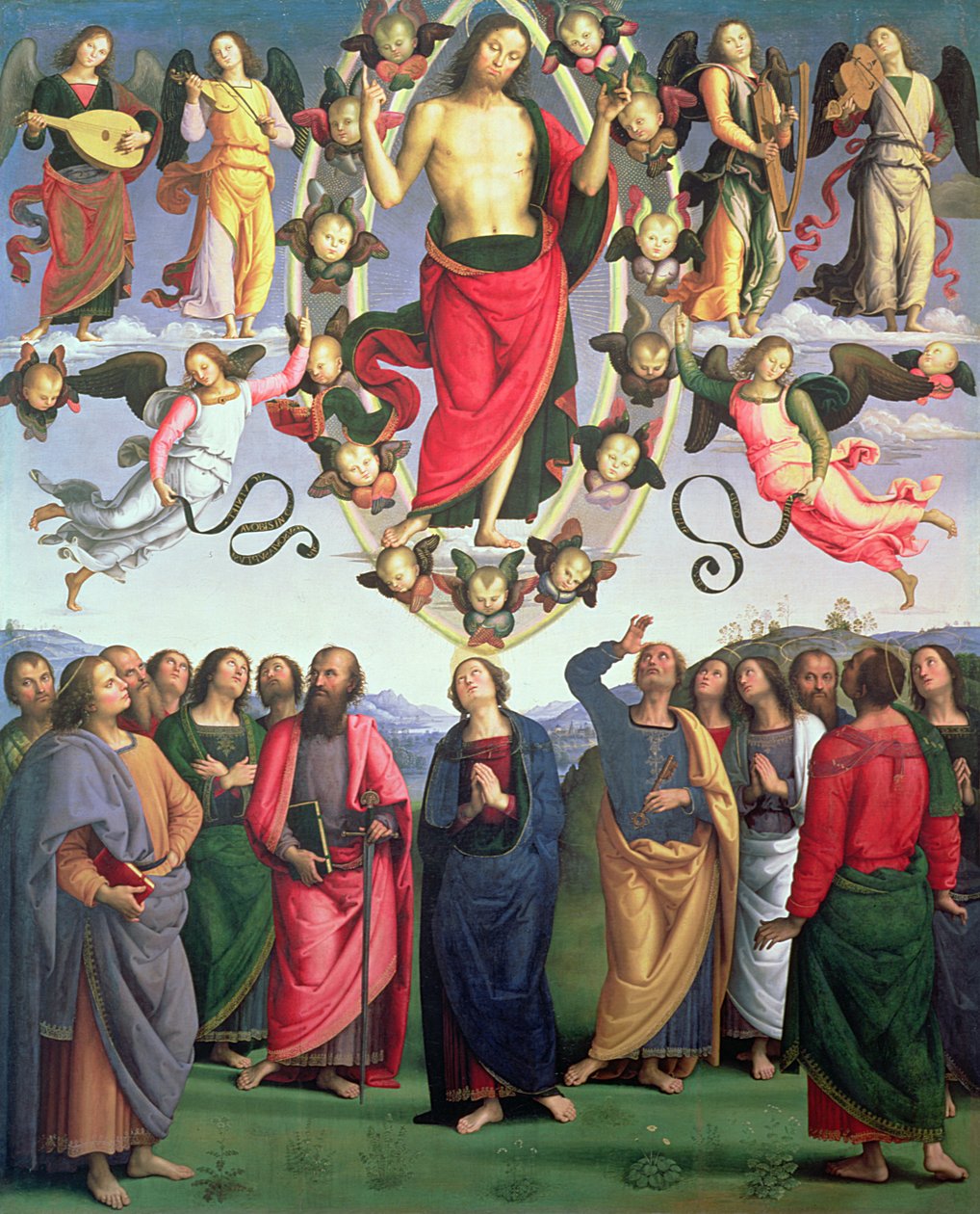 Wniebowstąpienie Chrystusa, 1495-98 autorstwa Pietro Perugino