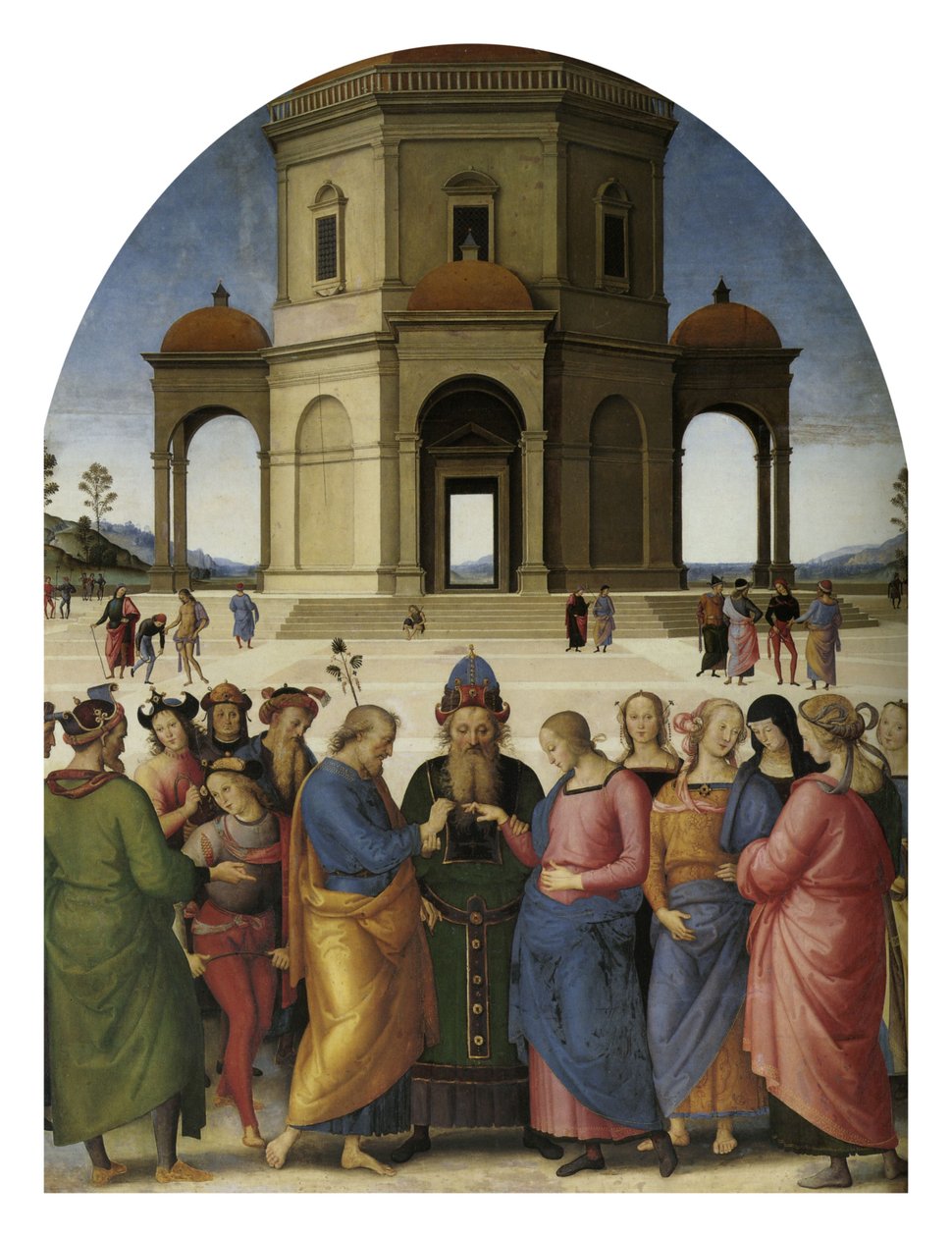 Małżeństwo Dziewicy autorstwa Pietro Perugino