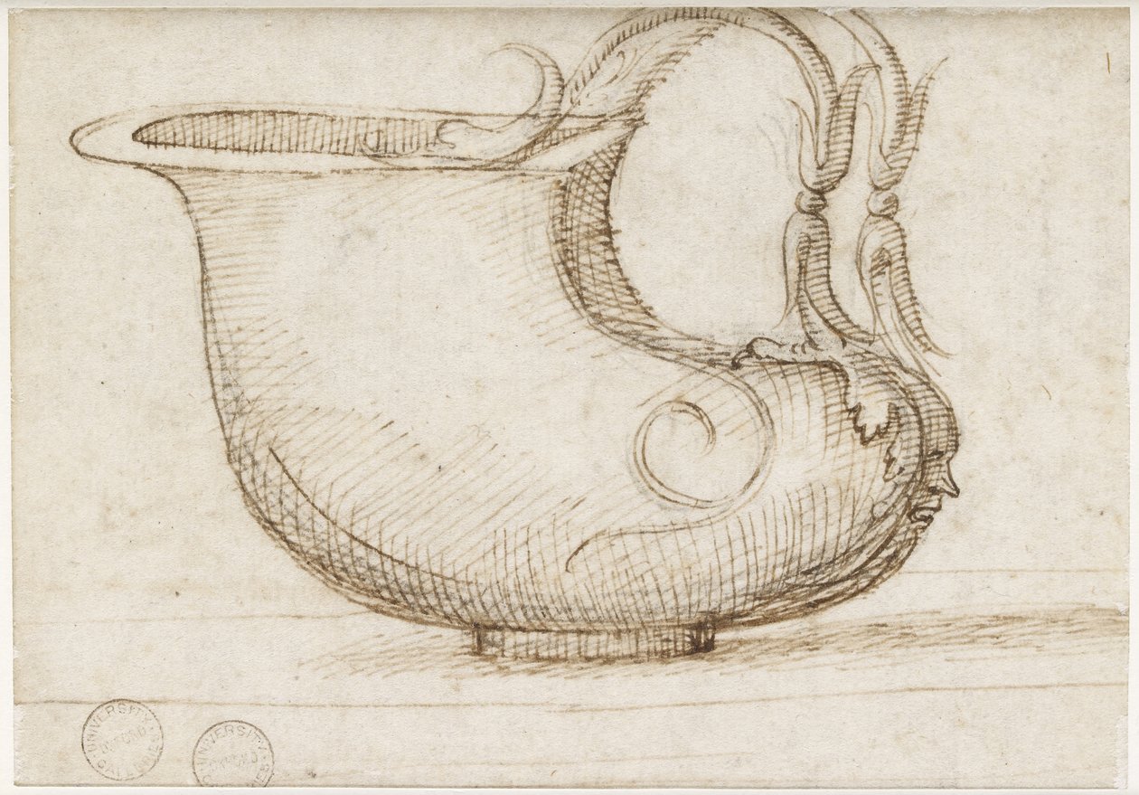 Verso: Antyczny statek, WA1846.6 autorstwa Pietro Perugino