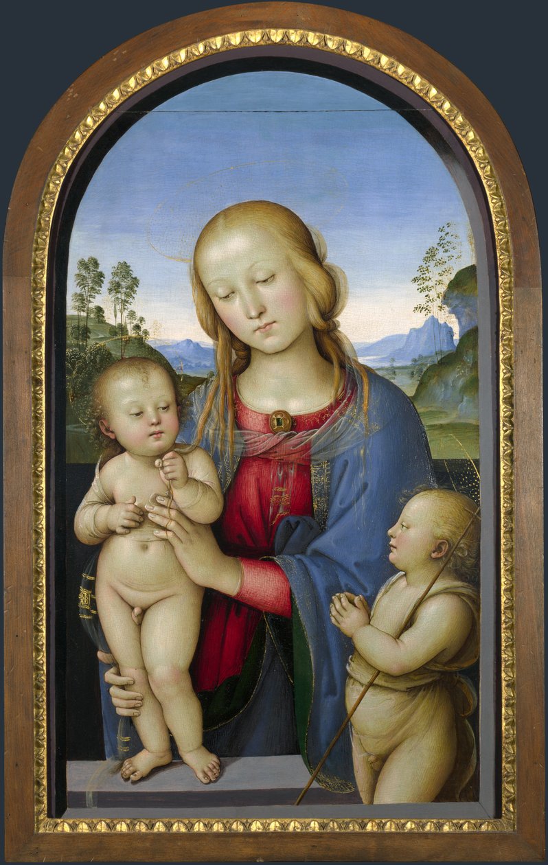 Madonna ze św. Janem Chrzcicielem autorstwa Pietro Perugino