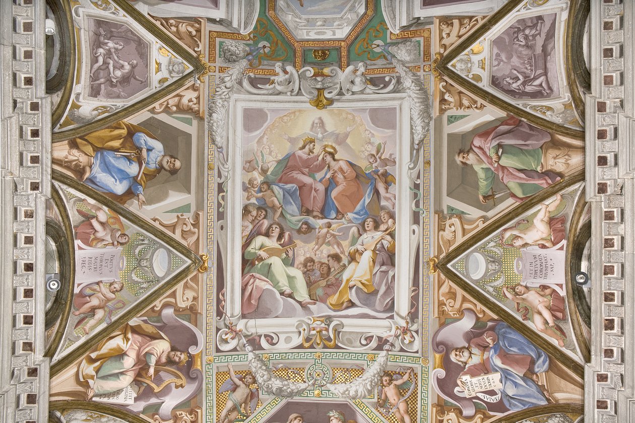Koronacja Marii Panny (detal z 3496331) autorstwa Pietro Sorri
