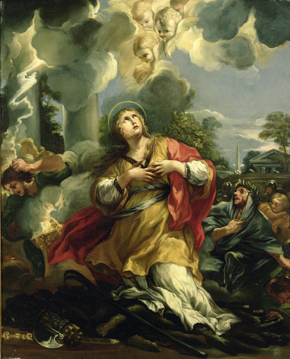 Wizja św. Barbary autorstwa Pietro da Cortona