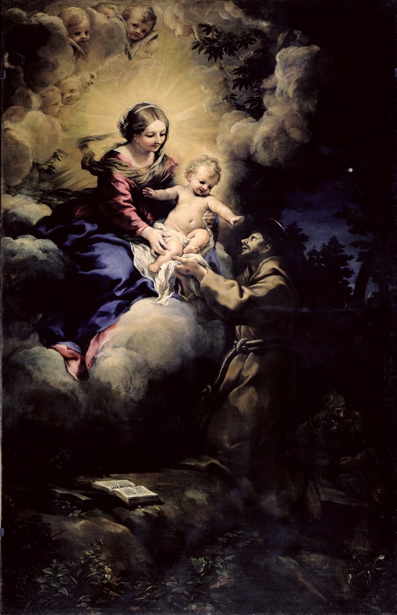 Nawiedzenie św. Franciszka, 1641 r. autorstwa Pietro da Cortona