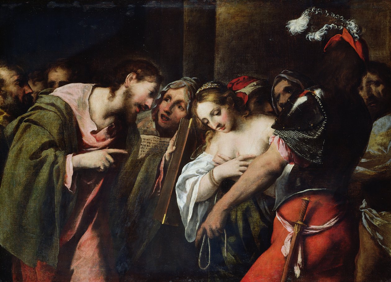 Chrystus i cudzołożnica autorstwa Pietro della Vecchia