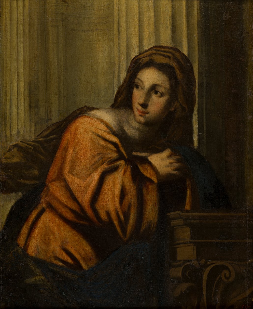 Pani zidentyfikowana jako Magdalena, ok. 1623-78 (olej na płótnie przyklejony do drewnianego panelu) autorstwa follower of Pietro Della Vecchia