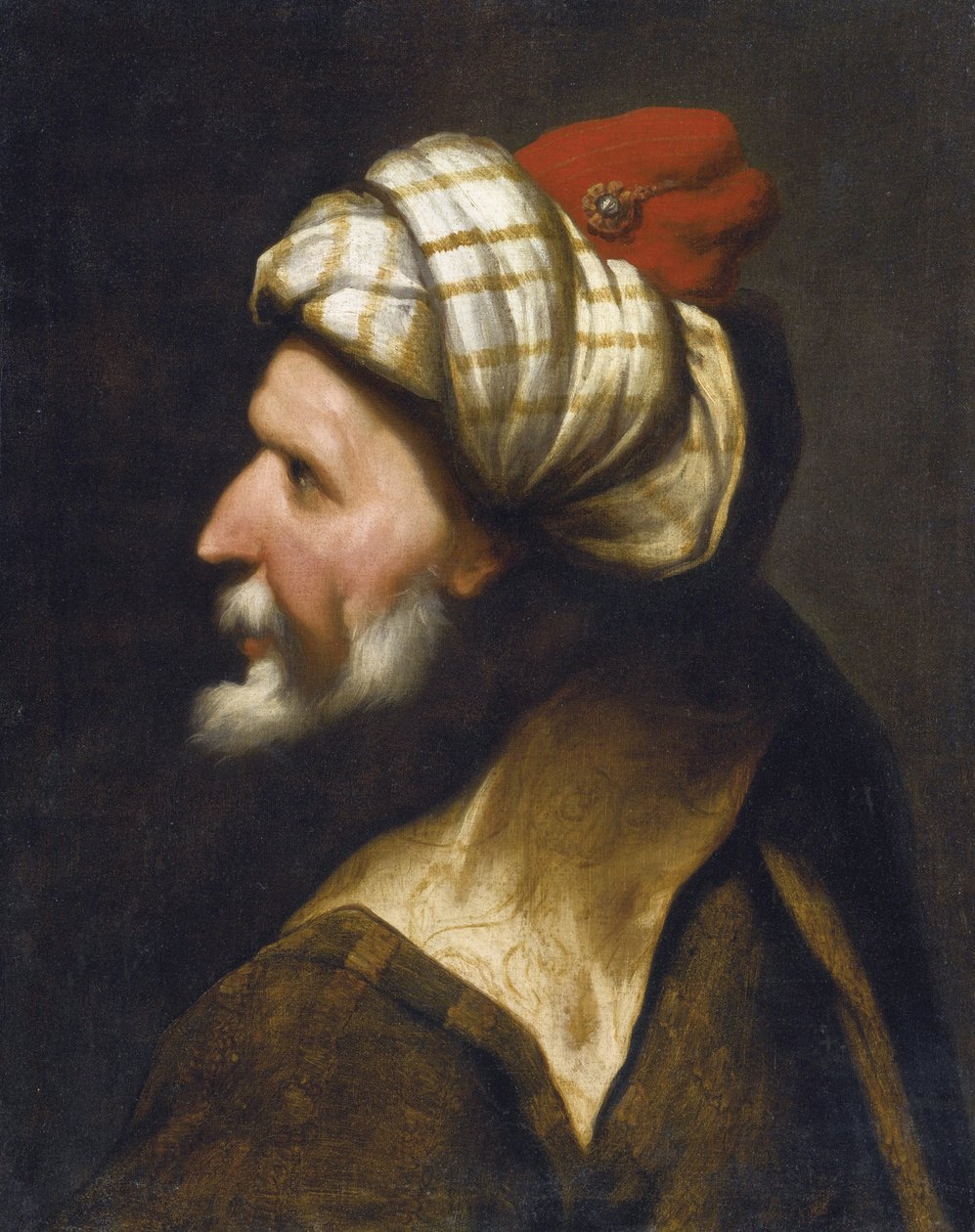 Portret Khizira Khayra ad-Dina (Ad Din) znanego jako Barbarossa autorstwa Pietro  Della Vecchia