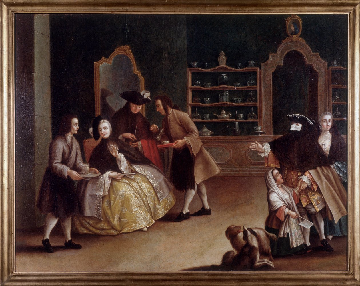 Kawiarnia (Malarstwo autorstwa Pietro (after) Longhi